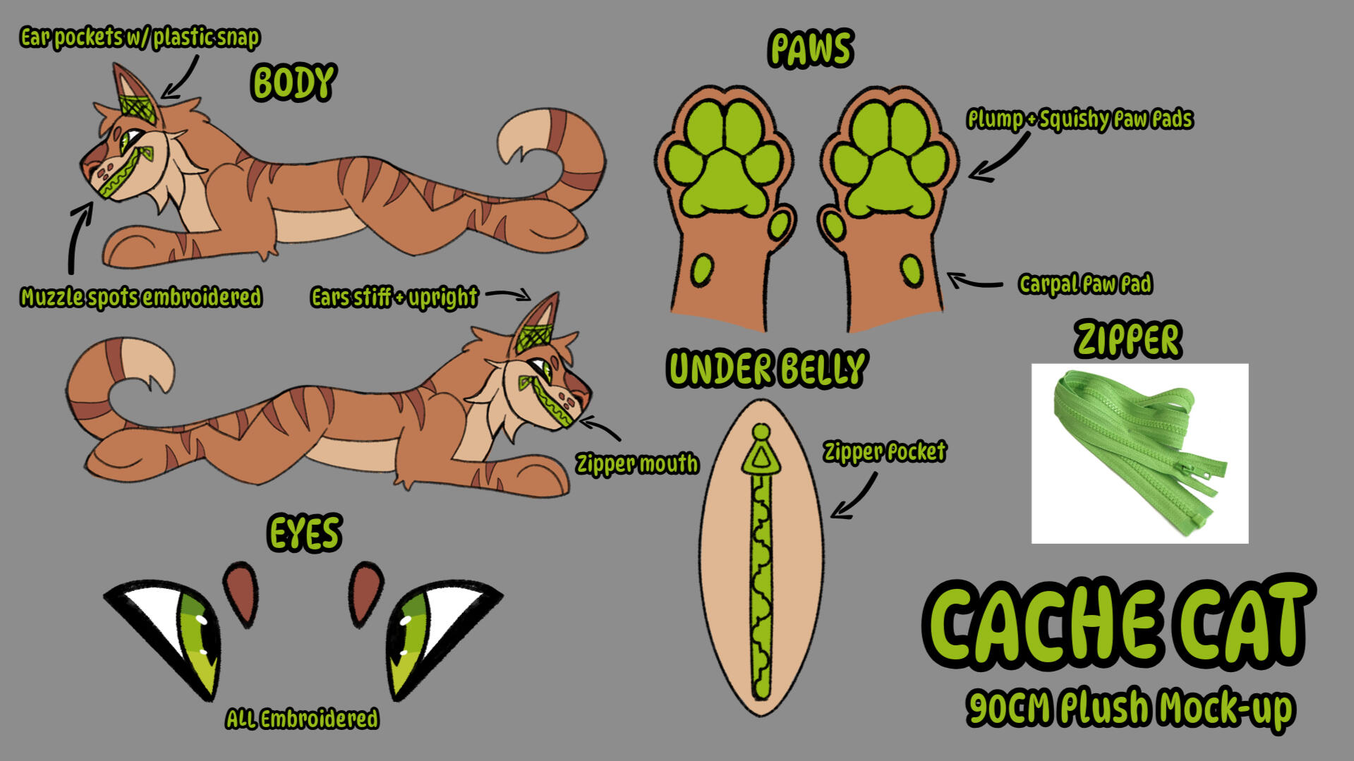 Cache Cat Plushie Mock Up